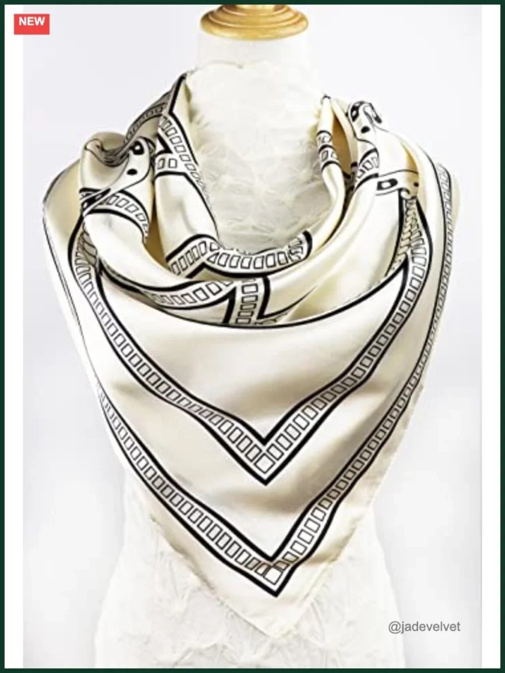 Satin Head Scarf for Women Large 35x35 Silk Feel Hair Wrap Square Bandana